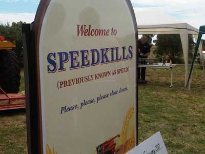 The new Speedkills sign